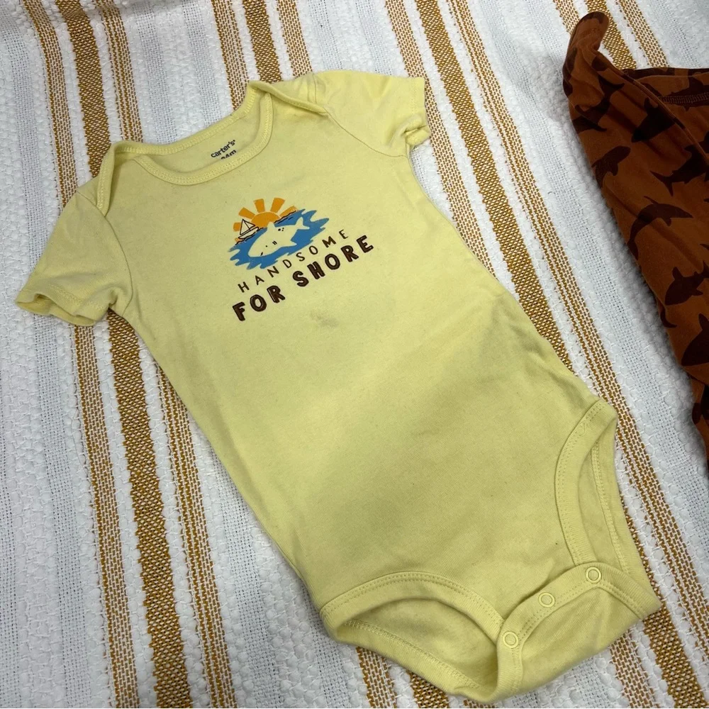 Baby‎ Boy Carter's Shark Outfit Set Size 24M - Picture 3 of 11